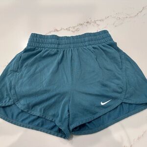 Nike Teal Athletic Shorts with Moisture-Wicking Fabric